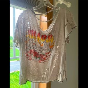 Branded, graphic ripped T-Shirt